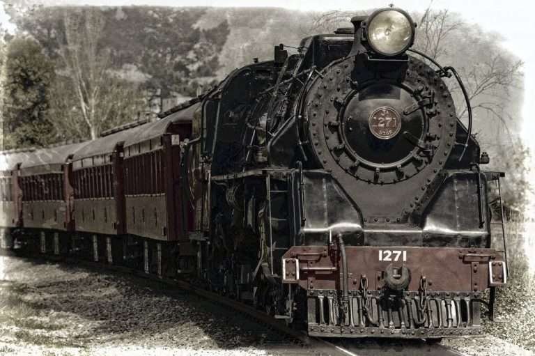 when the train was invented