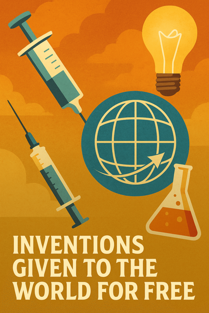 inventions given to the world for free