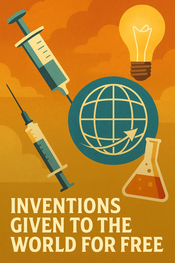 inventions given to the world for free