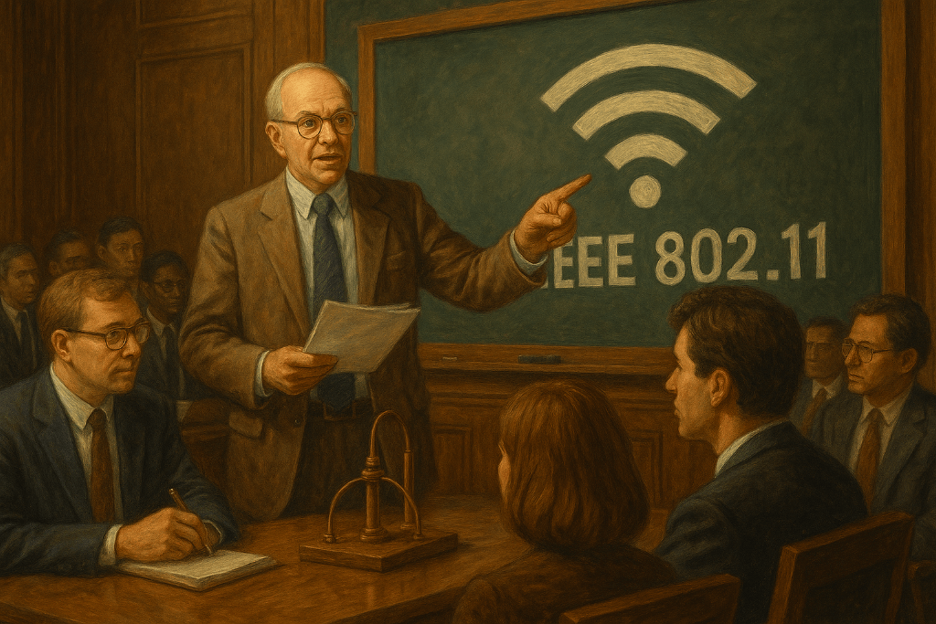 timeline of WiFi inventors