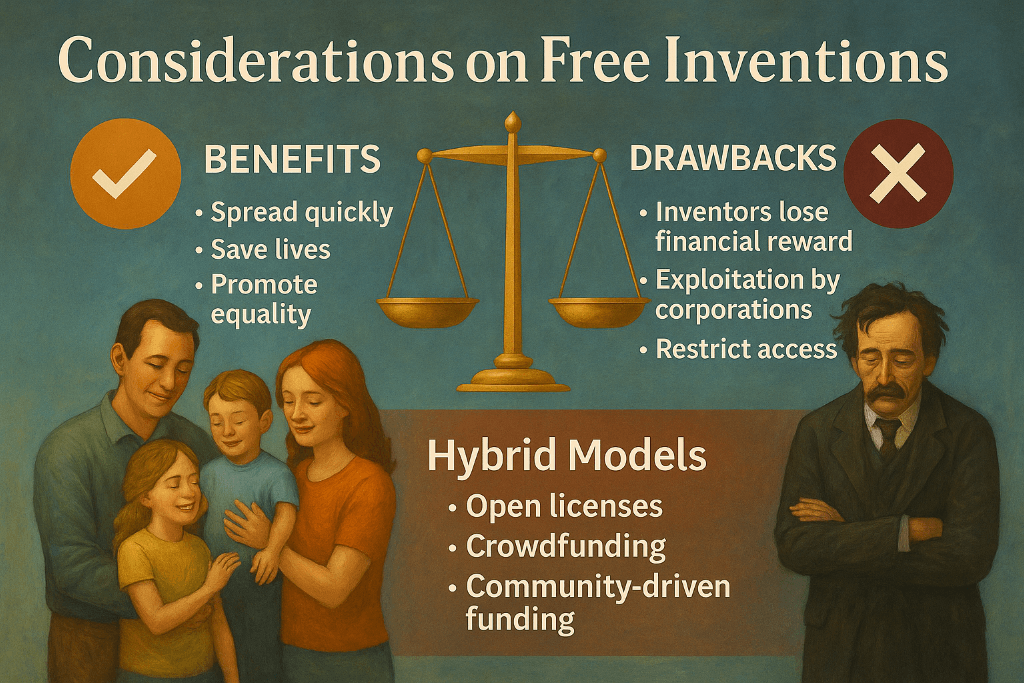 what are examples of inventions given to the world for free