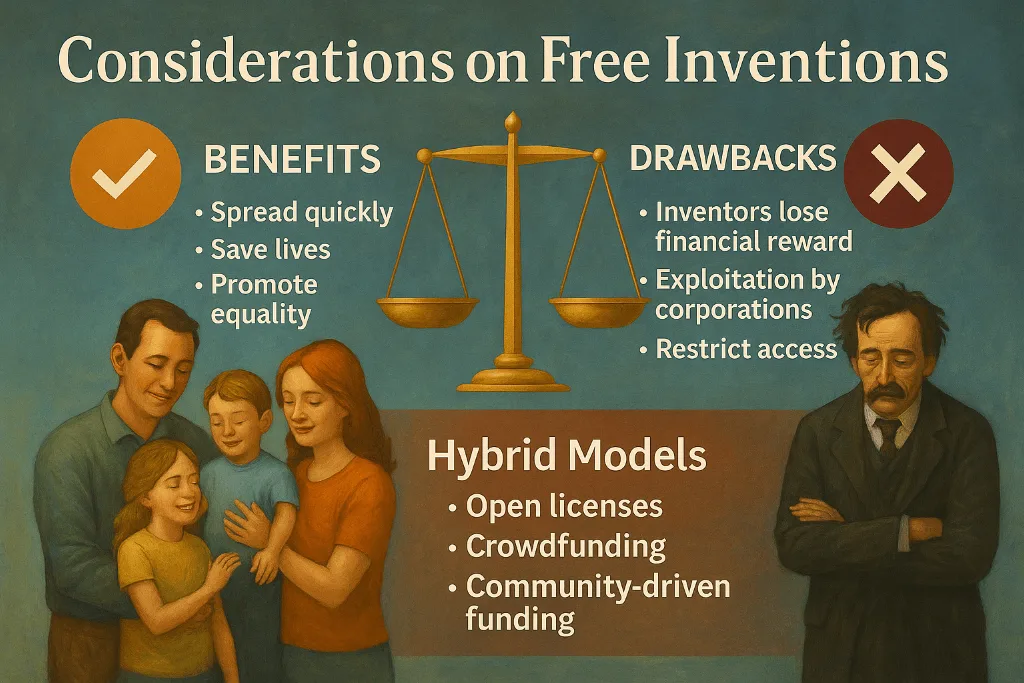 what are examples of inventions given to the world for free